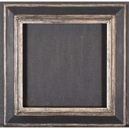 564 - 20th-21st Century English School. A Silver and Black Painted Composition Frame, rebate 12