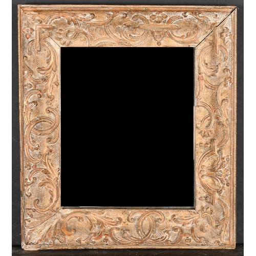 566 - 18th Century French School. A Louis XIV Carved Giltwood Frame, with inset mirror glass, rebate 12