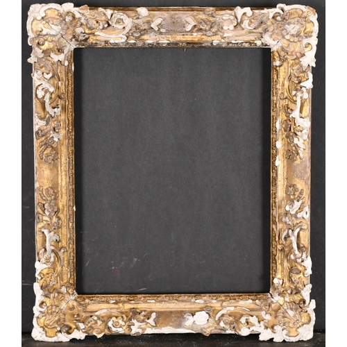 577 - 18th Century French School. A Carved Giltwood Frame, (partially restored), rebate 10.5