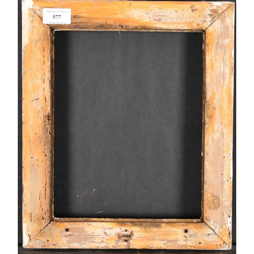 577 - 18th Century French School. A Carved Giltwood Frame, (partially restored), rebate 10.5