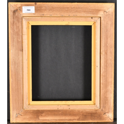 580 - 20th Century English School. A Gilt Composition Frame, with swept corners, rebate 10