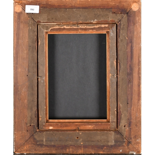 581 - 19th Century English School. A Reversed Gilt Composition Frame, rebate 10