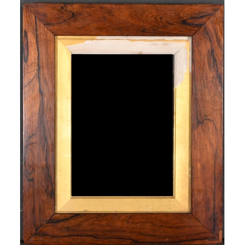 582 - 19th Century English School. A Darkwood Frame, with a gilt slip and inset glass, rebate 10