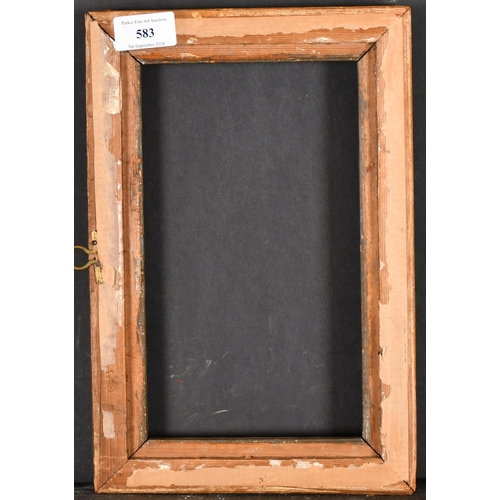 583 - 19th Century English School. A Rippled Composition Frame, rebate 10