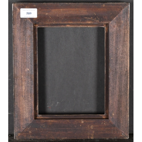 589 - 20th-21st Century English School. A Silver and Black Painted Composition Frame, rebate 8.75