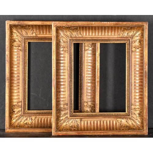 591 - 19th Century French School. A Pair of Gilt Composition Frames, rebate 7.5