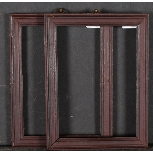 593 - Late 18th Century English School. A Pair of Painted Frames, rebate 7