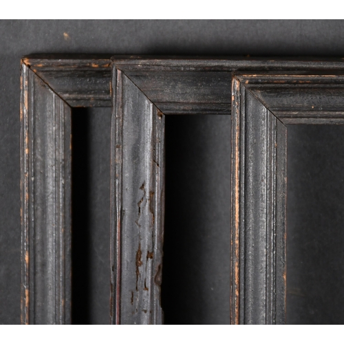 595 - Late 18th Century English School. A Set of Three Pear Wood Frames, rebate 7