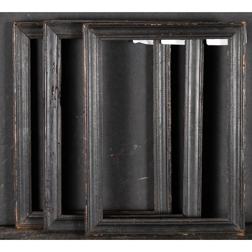 595 - Late 18th Century English School. A Set of Three Pear Wood Frames, rebate 7