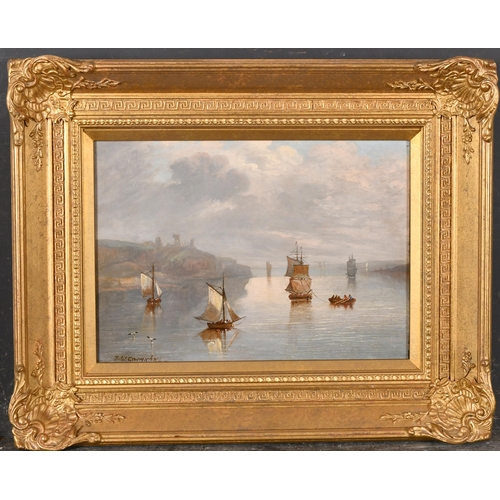 72 - Circle of James Wilson Carmichael (1800-1868) British. A Shipping Scene, Oil on panel, Bears a signa... 