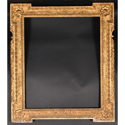 377 - 18th Century English School. A Fine Carved Giltwood Kent Frame, with extended corners, rebate 30