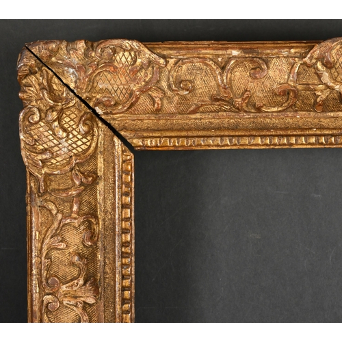 354 - 18th Century French School. A Carved Giltwood Louis Frame, rebate 21.75