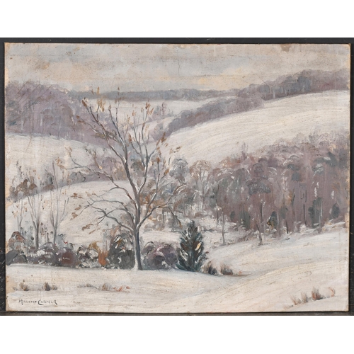 220 - Maurice Frederick Codner (1888-1958) British. A Winter Landscape, Oil on artist's board, Signed, unf... 