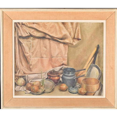 270 - Michael Gilbery (1913-2000) British. Still Life on a Table, Oil on canvas, inscribed verso, 20