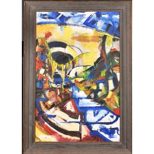 297 - 20th Century European School. An Abstract, Oil on canvas, 36