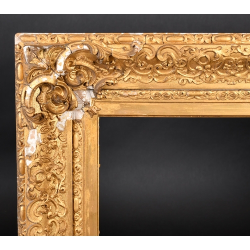 304 - 19th Century English School. A Gilt Composition Frame with swept corners, rebate 42.5