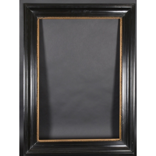 312 - 20th Century European School. A Black Painted Frame, with a gilt slip, rebate 35