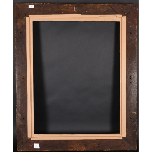 313 - 18th Century French School. A Louis X1V Carved Giltwood Frame with swept centres and corners, rebate... 