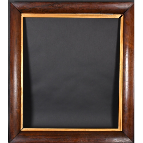 315 - 19th Century English School. A Cushioned Darkwood Frame, with a gilt slip, rebate 30.5