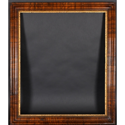 318 - 18th Century English School. A Queen Anne Style Wooden Frame with a gilt inner edge, rebate 30