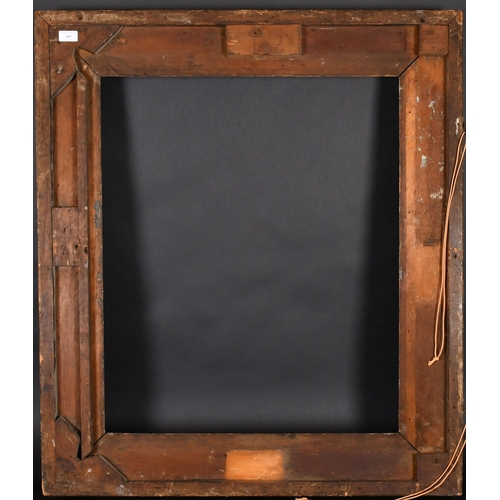 319 - 19th Century English School. A Gilt Composition Frame with swept centres and corners, rebate 30