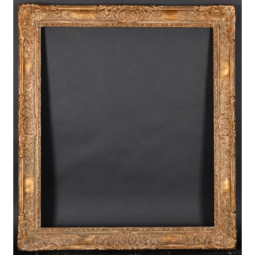 322 - 20th Century French School. A Louis Style Gilt Composition Frame with swept centres and corners, reb... 