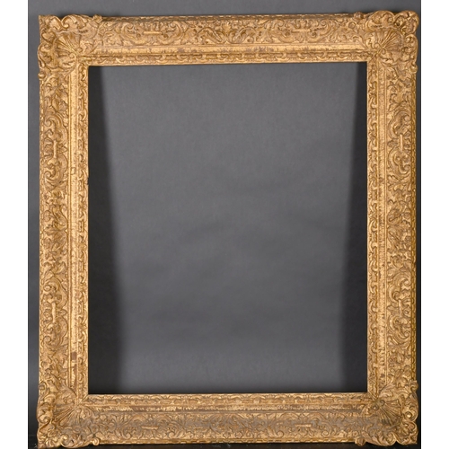 328 - 18th Century English School. A Carved Giltwood Frame, with swept corners, rebate 28