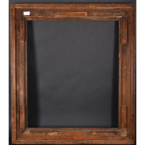 328 - 18th Century English School. A Carved Giltwood Frame, with swept corners, rebate 28