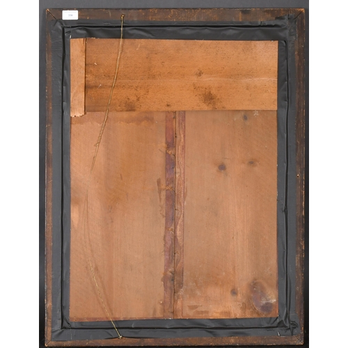 330 - 19th Century English School. A Maple Frame, with inset print and glass, rebate 28