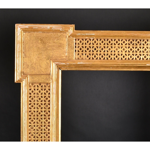 331 - 20th Century English School. A Gilt Composition Frame with extended corners, rebate 28