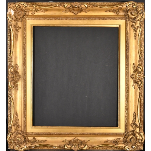 340 - 19th Century English School. A Gilt Composition Frame, with swept centres and corners, rebate 24