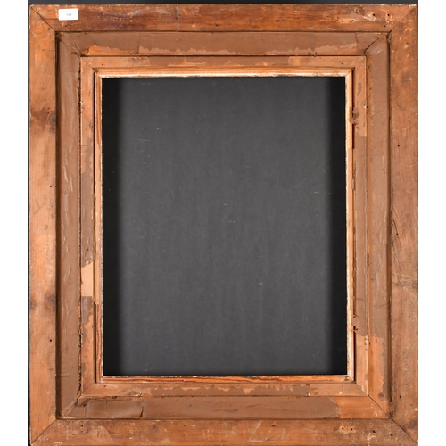 340 - 19th Century English School. A Gilt Composition Frame, with swept centres and corners, rebate 24