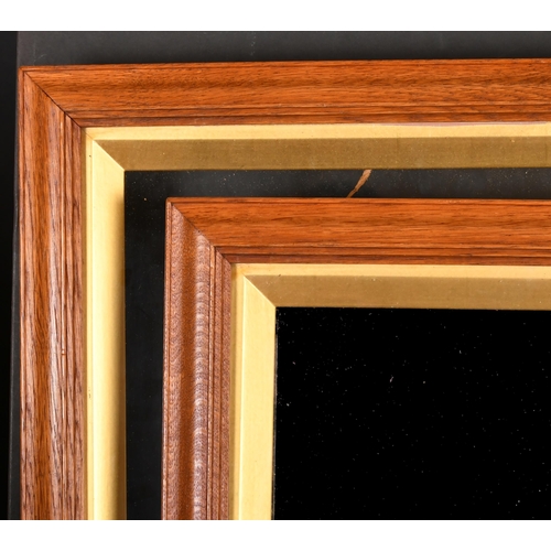 342 - 20th Century English School. A Pair of Wooden Frames with Gilt Slips and inset glass, rebate 24