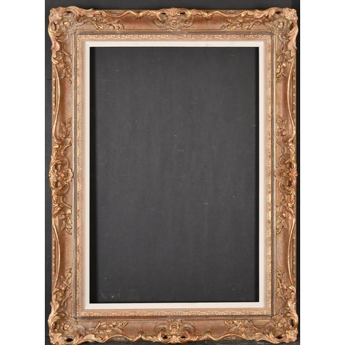 346 - 20th Century English School. A Painted Composition Frame, with swept centres and corners and a white... 