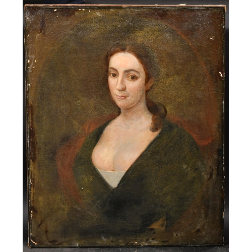 35 - 18th Century English School. Portrait of Marthe Susanna Beteille, Oil on canvas, Inscribed on labels... 