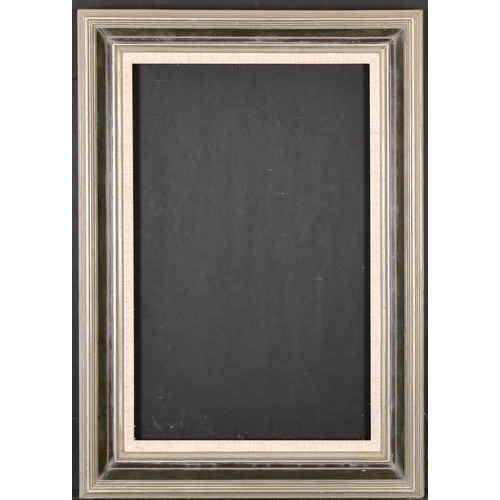 355 - 20th Century English School. A Silver and Painted Composition Frame, with a fabric slip, rebate 21.7... 