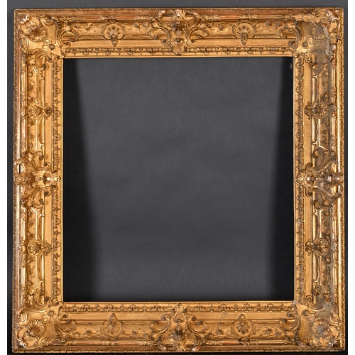 358 - Early 19th Century French School. A Fine Carved Giltwood Frame, with swept centres and corners, reba... 