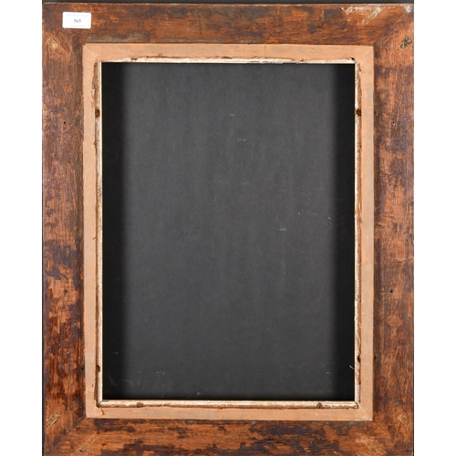 365 - 20th Century English School. A Carved Wooden Frame with a gilt slip, rebate 18.5