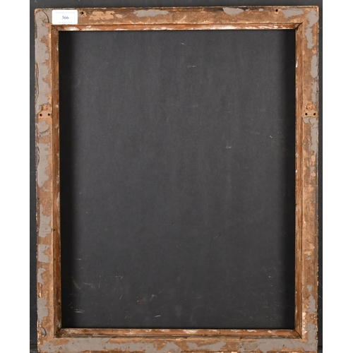 366 - 18th Century English School. A Gilt and Black Painted Frame with a carved wood tongue design slip, r... 