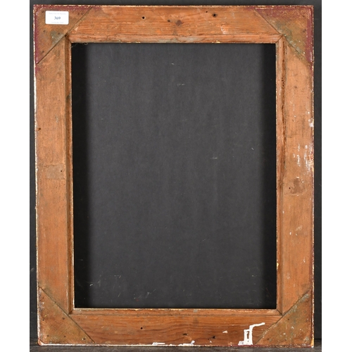 369 - 19th Century English School. A Painted Composition Frame, with swept centres and corners, rebate 18