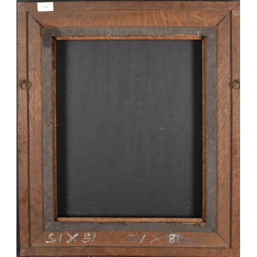 371 - 20th Century European School. A Darkwood Frame, rebate 17.75