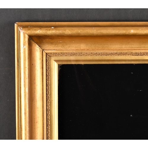 374 - 19th Century English School. A Gilt Composition Hollow Frame, with inset glass, rebate 16.25