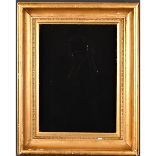 374 - 19th Century English School. A Gilt Composition Hollow Frame, with inset glass, rebate 16.25