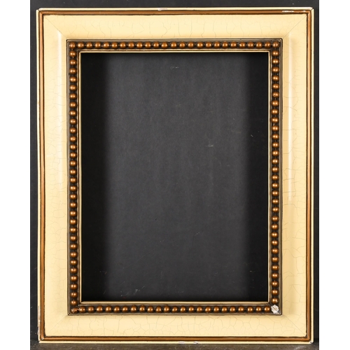 378 - 20th Century European School. A Gilt and Simulated Ivory Frame, rebate 15.75