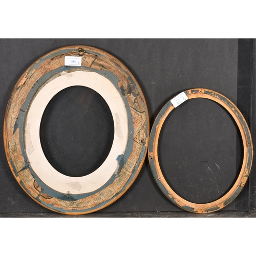 394 - 19th Century European School. A Gilt Composition Oval Frame, with inset glass and mount, rebate 14.2... 