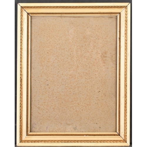 403 - Early 20th Century European School. A Gilt and White Painted Frame, with inset glass, rebate 13.5