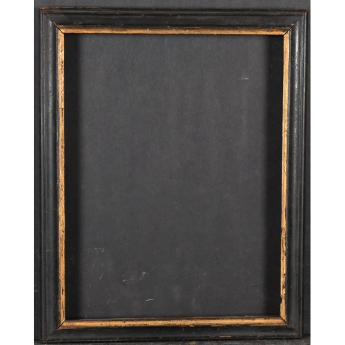 406 - 18th Century English School. A Darkwood Frame with a gilt inner edge, rebate 13.25