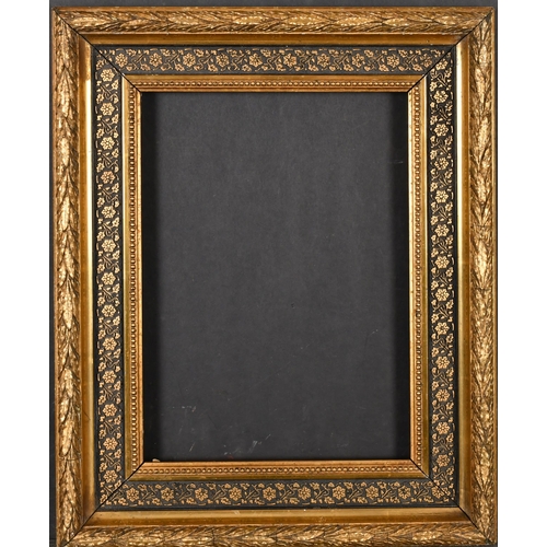 415 - 19th Century European School. A Gilt and Painted Composition Frame, rebate 12.5