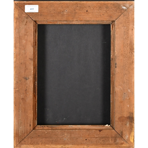 415 - 19th Century European School. A Gilt and Painted Composition Frame, rebate 12.5