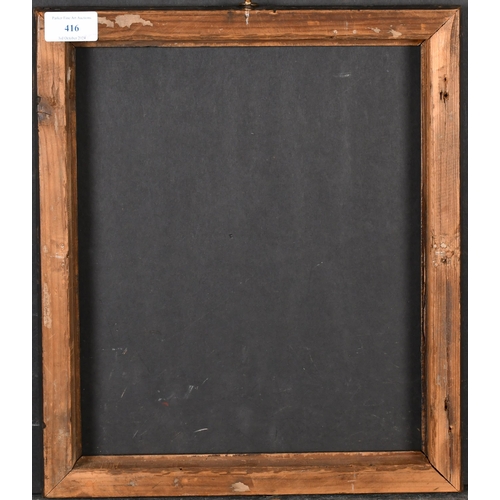 416 - 18th Century English School. A Darkwood Frame, rebate 12.25